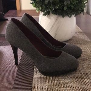 Gray Platform Heels